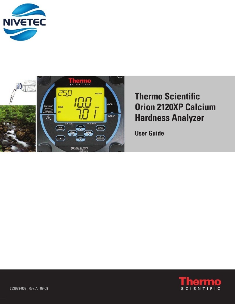 Thermo Scientific Orion 2120XP User manual Thermo Scientific Orion 2120XP User manual