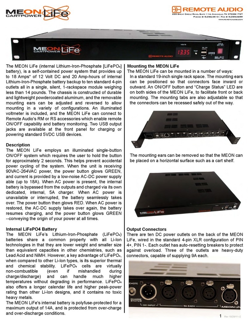 Remote Audio MEON LiFe manual