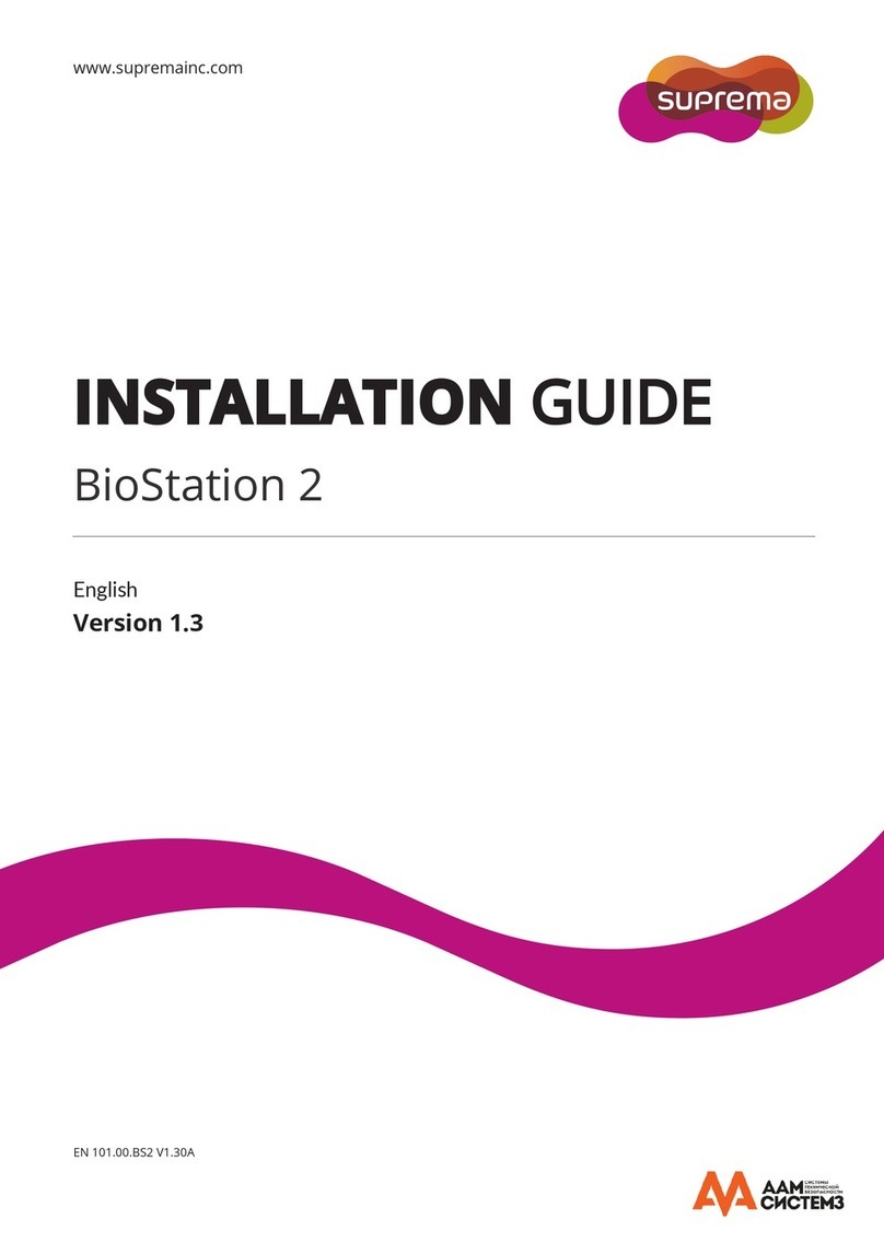 suprema BioStation 2 installation guide suprema BioStation 2 installation guide