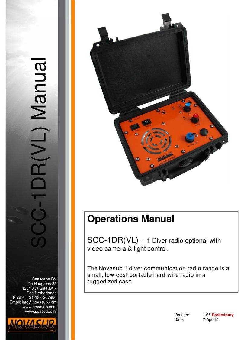 Novasub SCC-1DR Operation manual