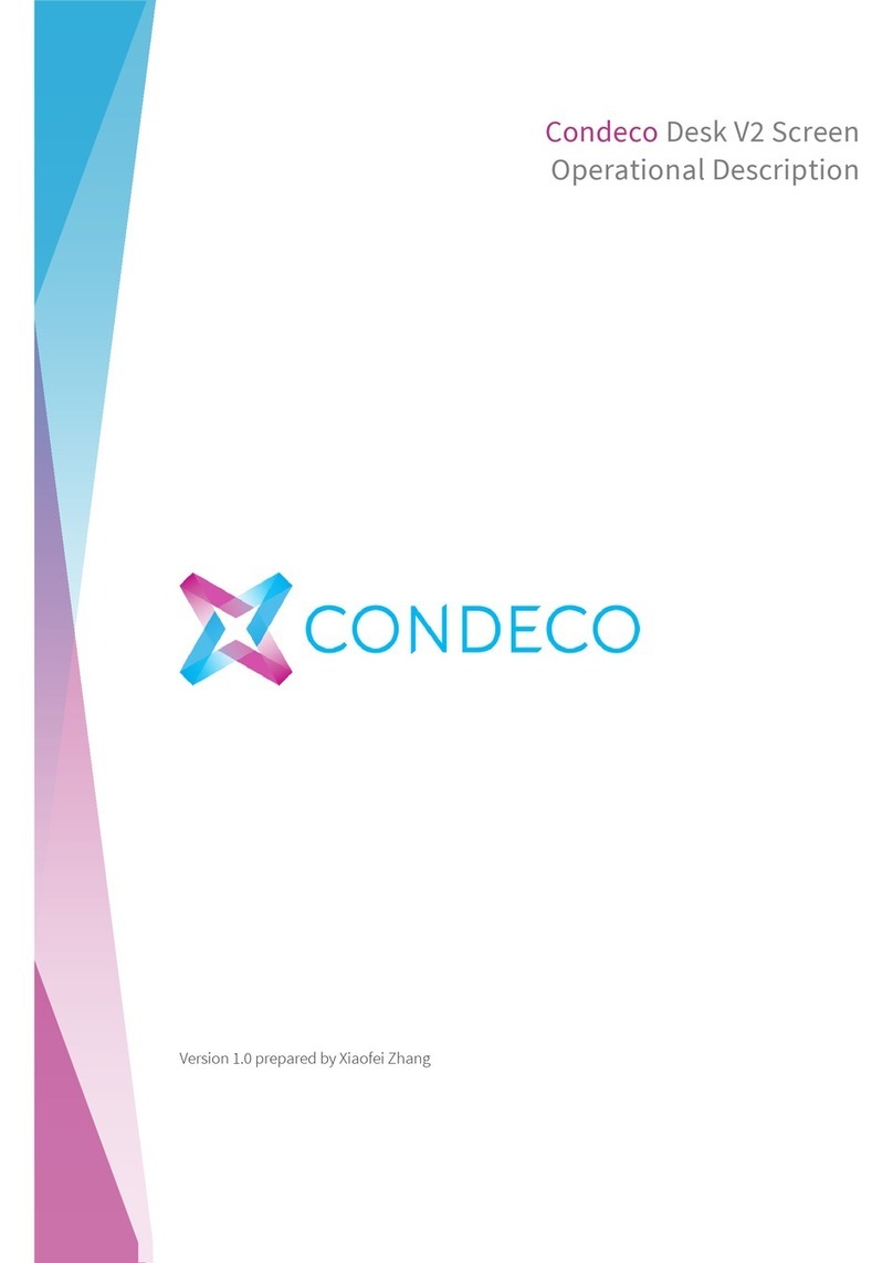 Conde Desk V2 Screen Operational guide