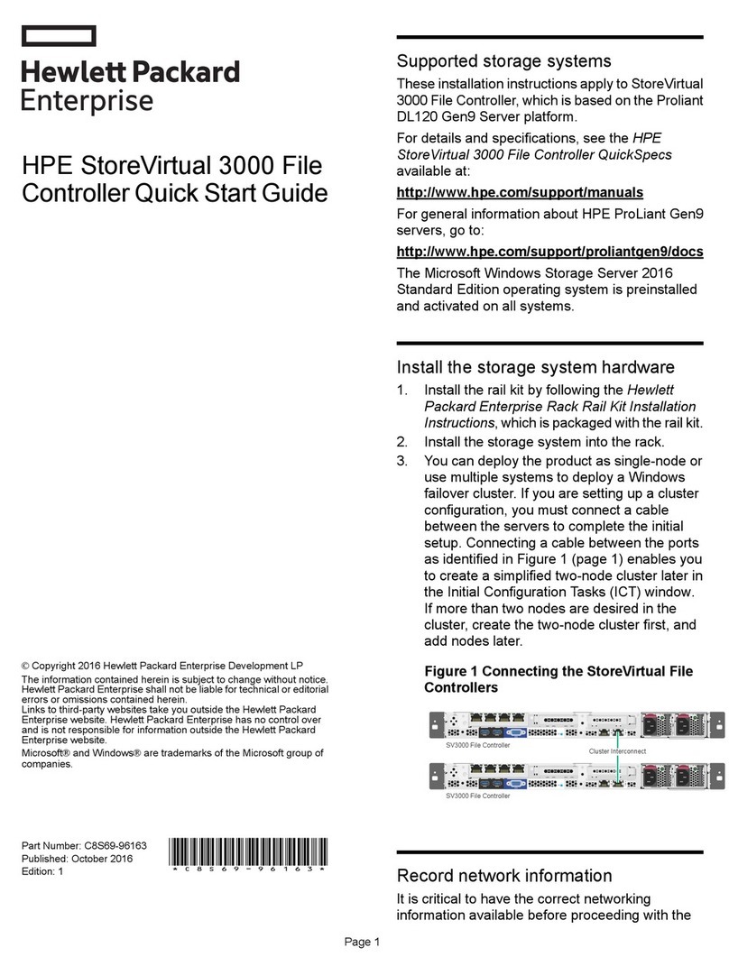 HPE StoreVirtual 3000 quick start guide