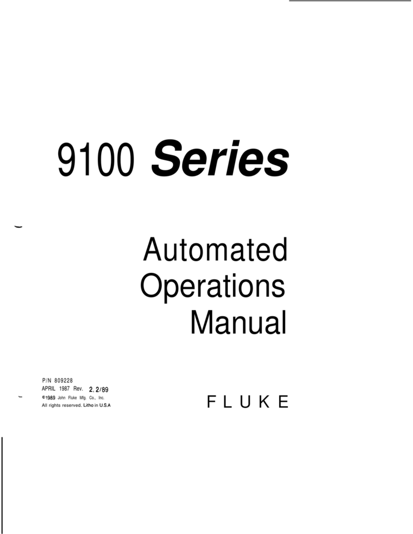 Fluke 9100A Series User manual Fluke 9100A Series User manual