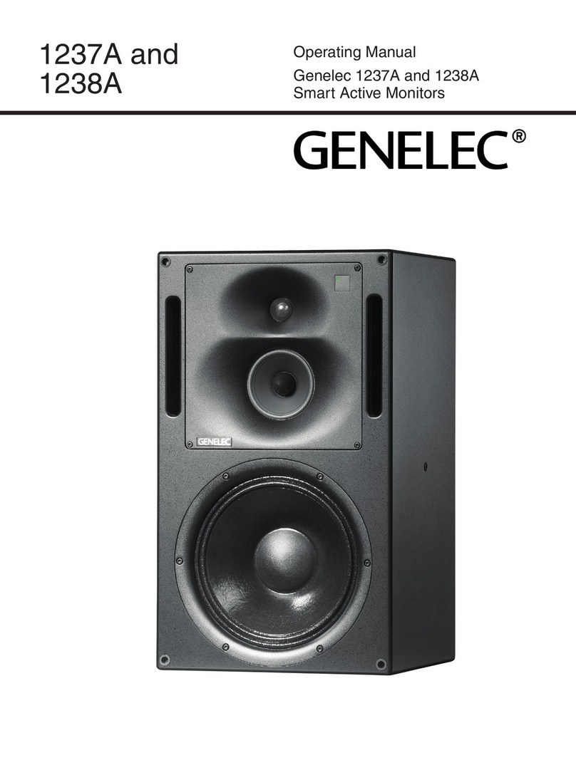 Genelec 1237A User manual Genelec 1237A User manual