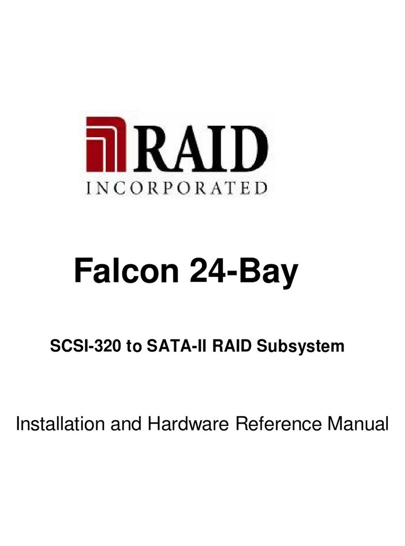 Raid Incorporated Falcon 24-Bay Installation and hardware reference manual Raid Incorporated Falcon 24-Bay Installation and hardware reference manual