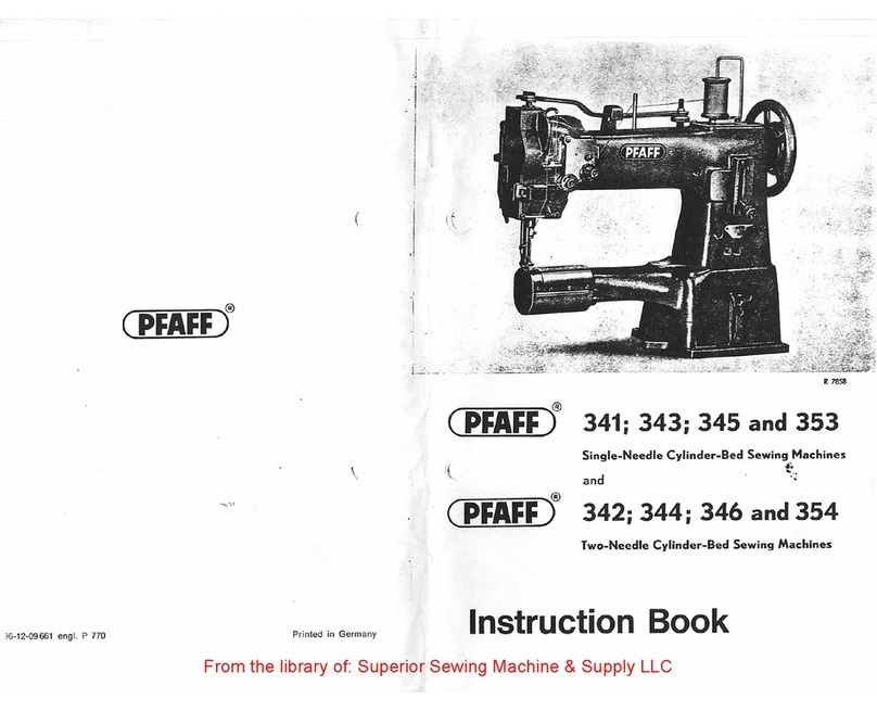 Pfaff 343 Instruction book