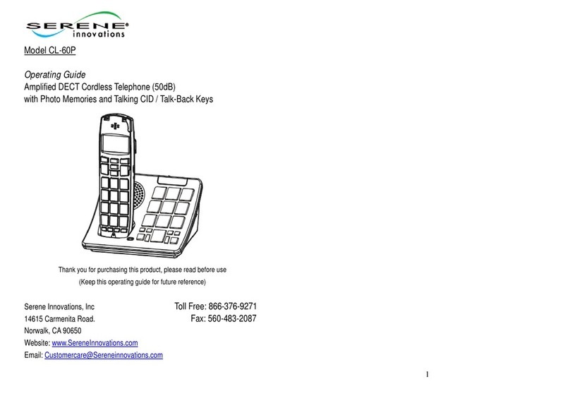 Serene CL-60P User manual Serene CL-60P User manual