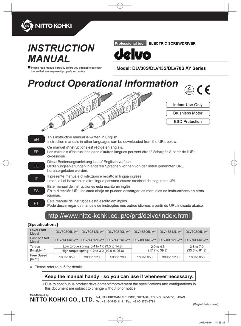Nitto Kohki DLV30S06L-AY instruction manual