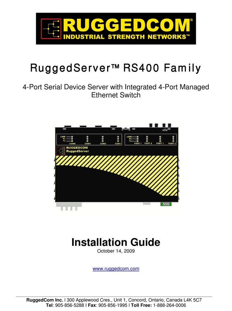 RuggedCom RuggedServer RS400 installation guide