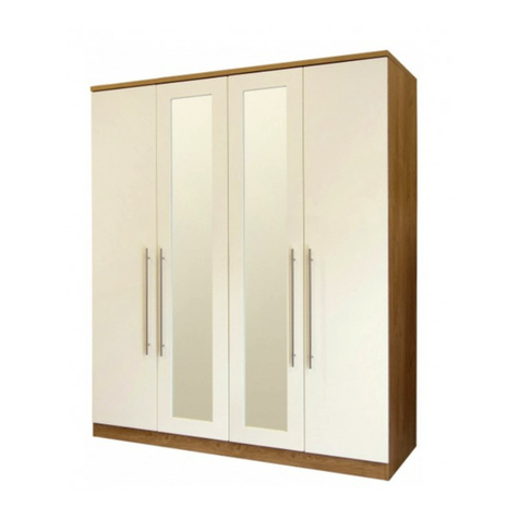 GFW KESWICK 4 DOOR MIRROR ROBE User manual