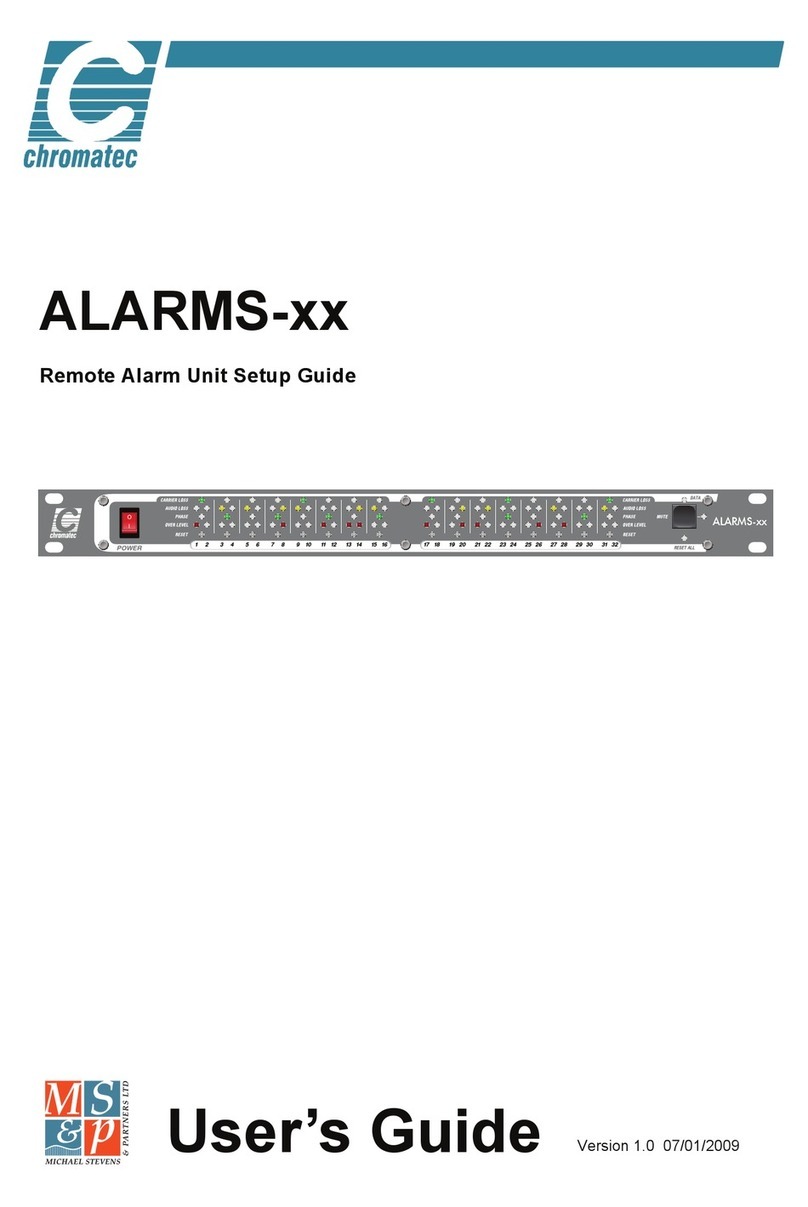 chromatec ALARMS-xx Series User manual