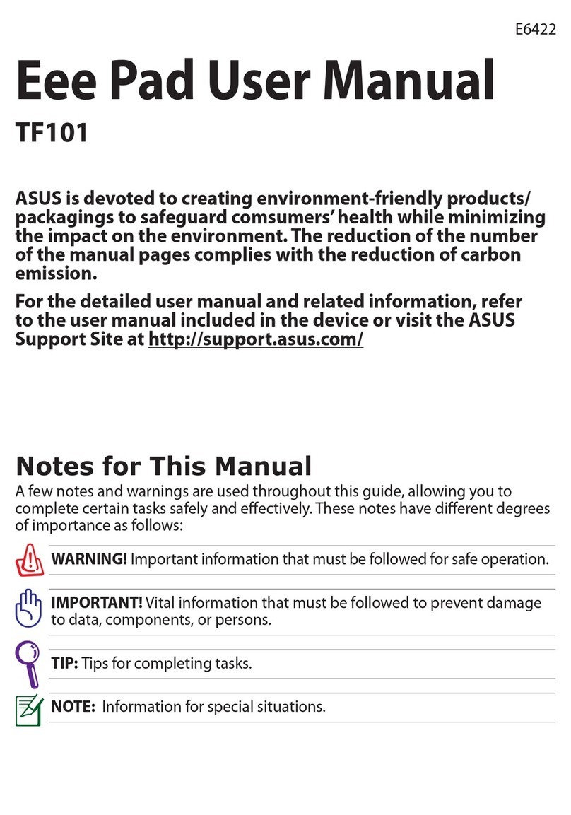 Asus Eee Pad TF101 User manual