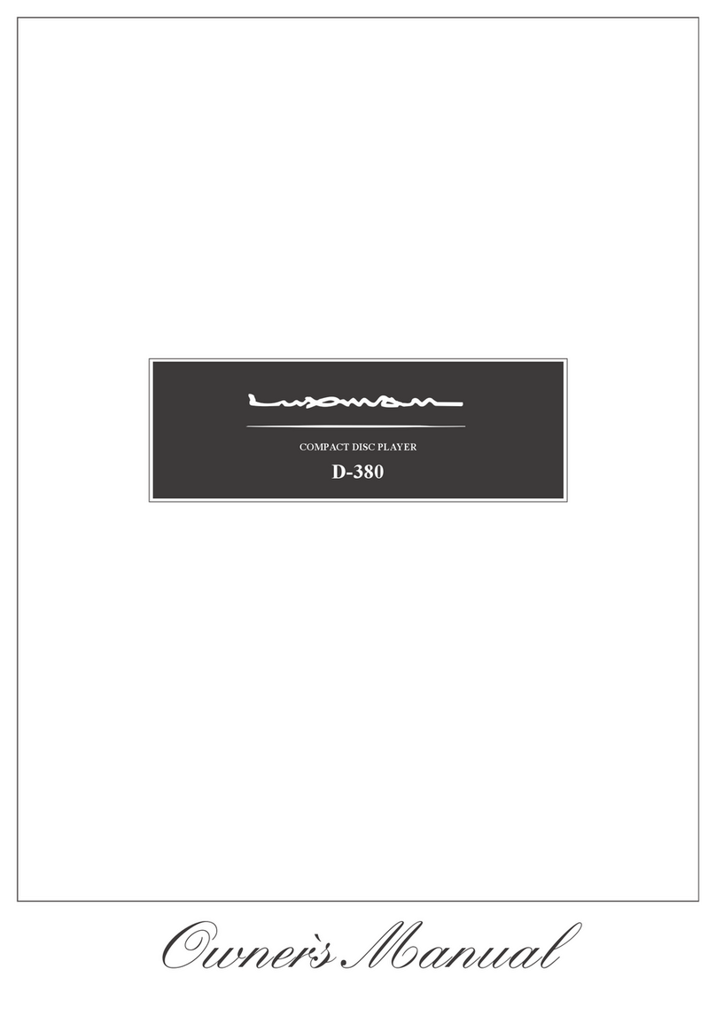 Luxman D-380 owner's manual