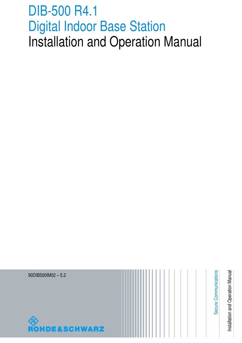 Rohde & Schwarz DIB-500 R4.1 Installation and operation manual