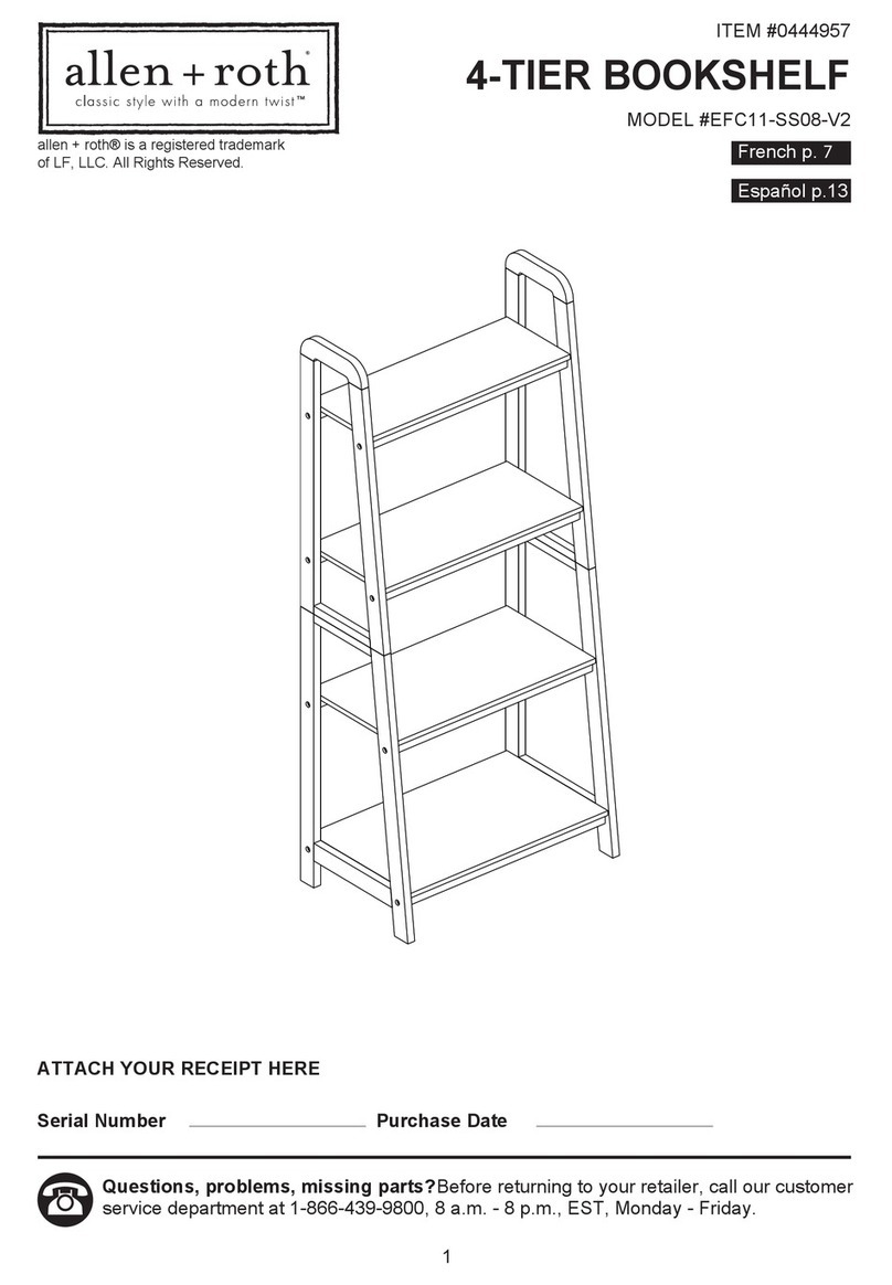 Allen + Roth EFC11-SS08-V2 User manual