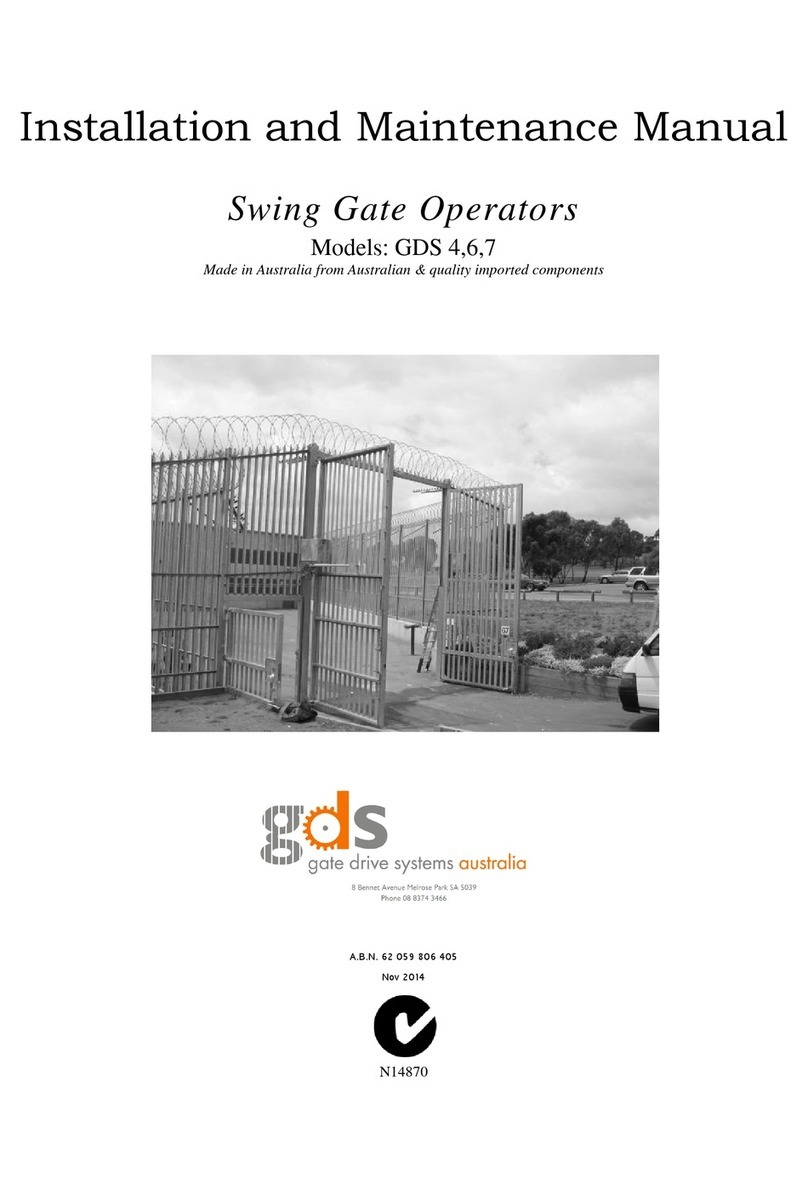 GDS GDS 4 Installation and maintenance manual