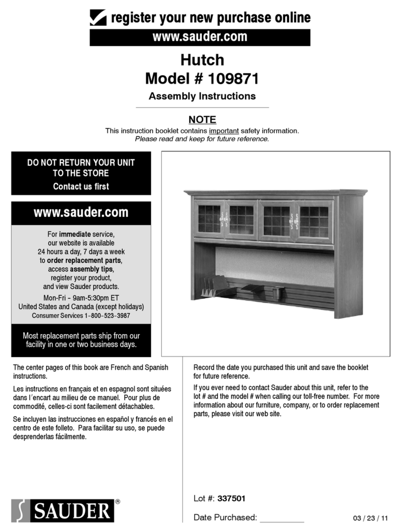 Saunder 109871 Assembly instructions