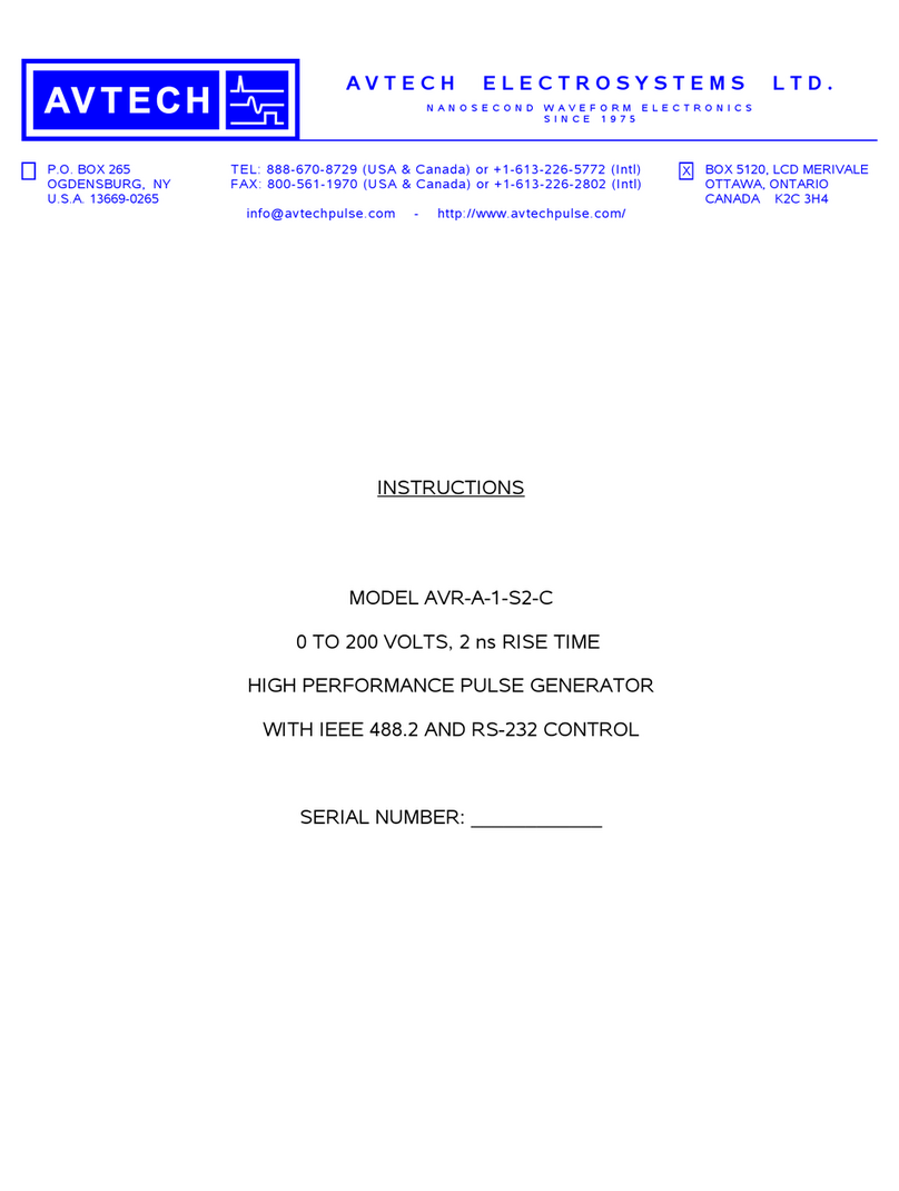 Avtech AVR-A-1-S2-C User manual