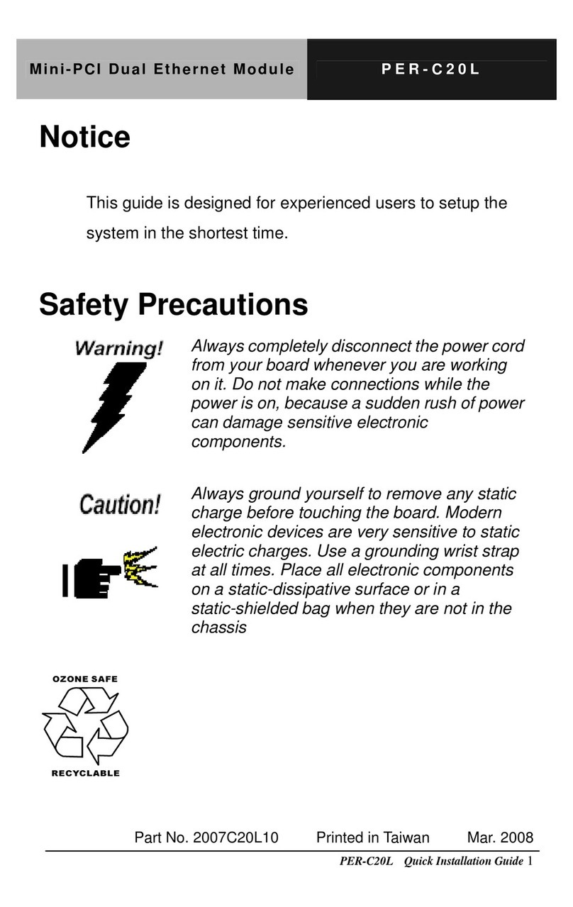 Aaeon PER-C20L User manual