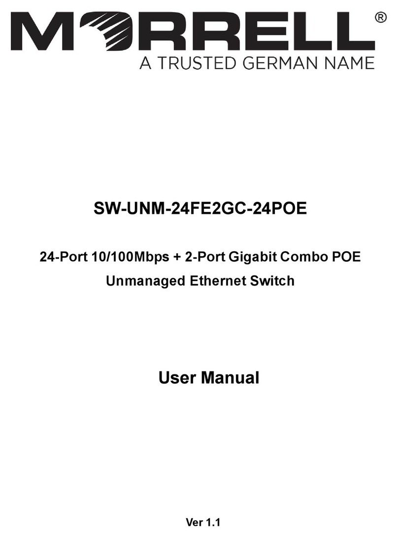 Morrell SW-UNM-24FE2GC-24POE User manual