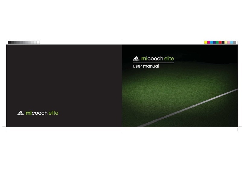 Adidas miCoach Elite User manual