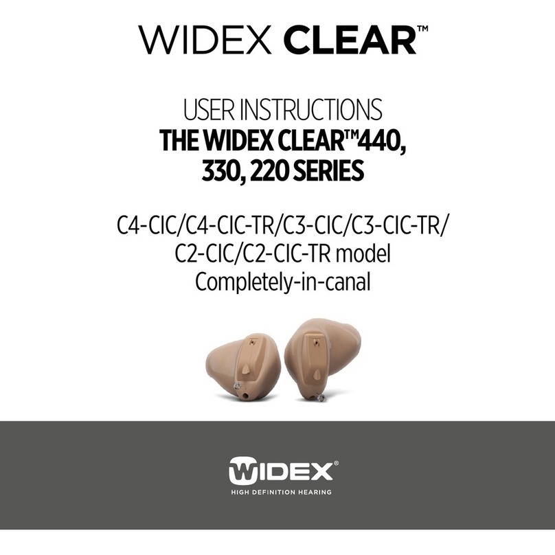 Widex CLEAR C4-CIC User instructions