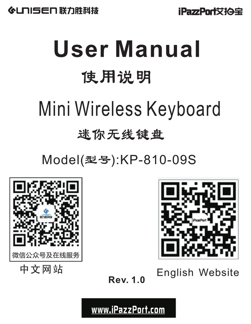 Unisen KP-810-09S user manual