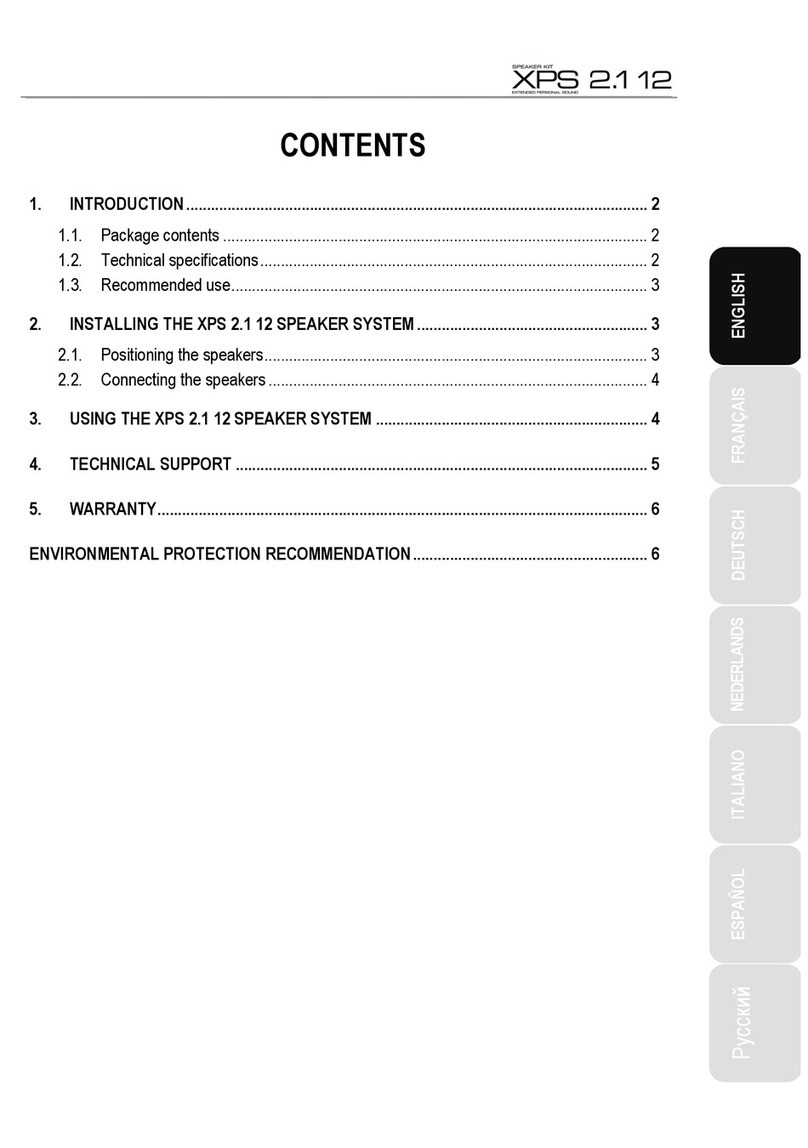 Hercules XPS 2.1 12 manual