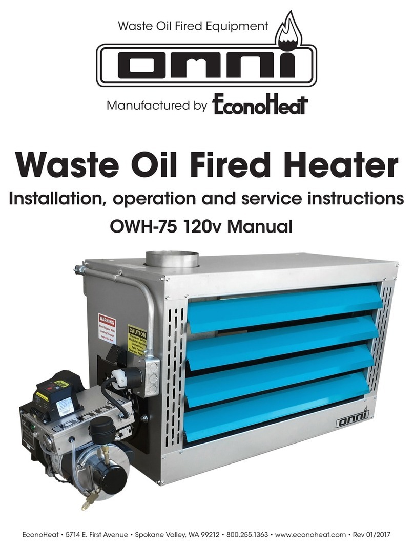 Omni OWH-75 Installation, operation and service instructions