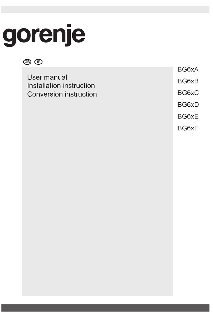 Gorenje BG6xA User manual