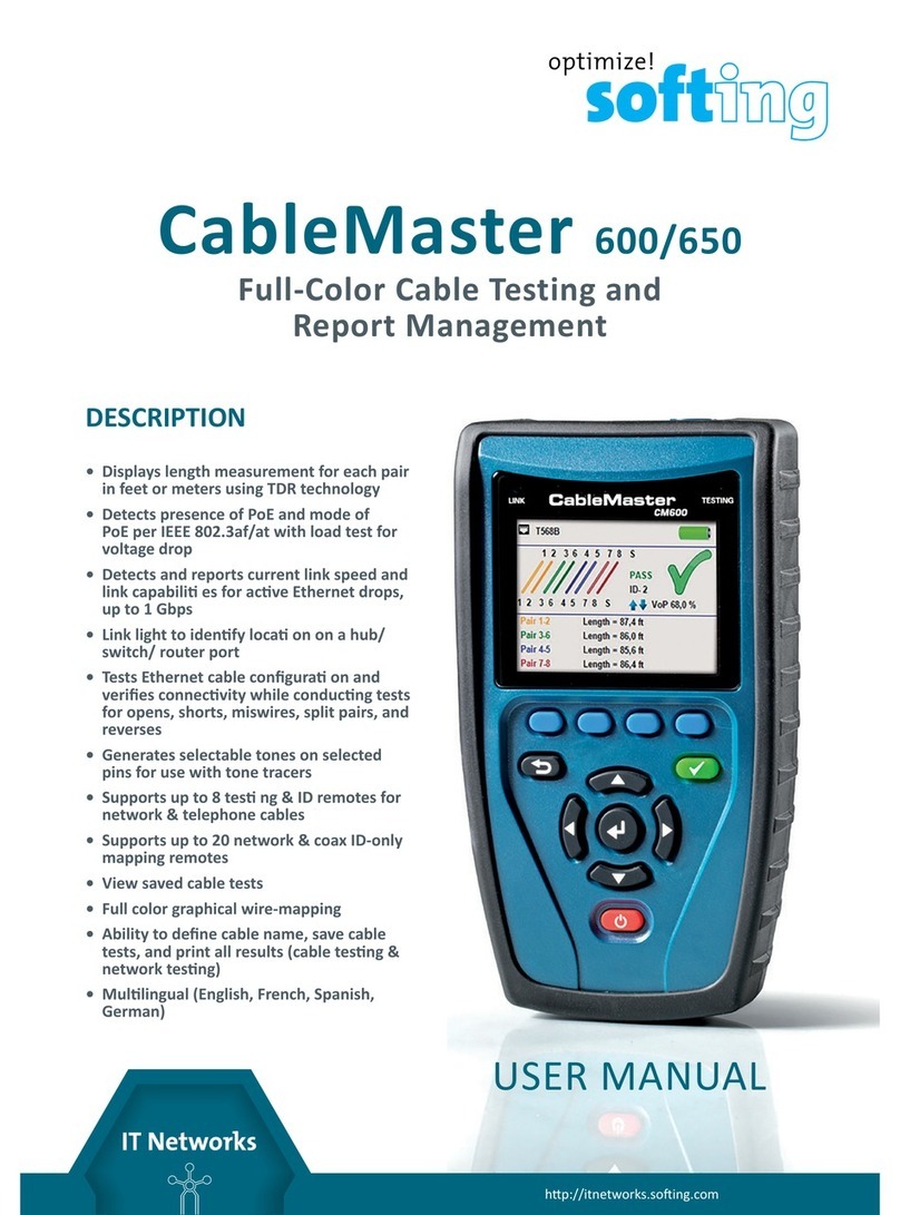 Softing CableMaster 600 user manual