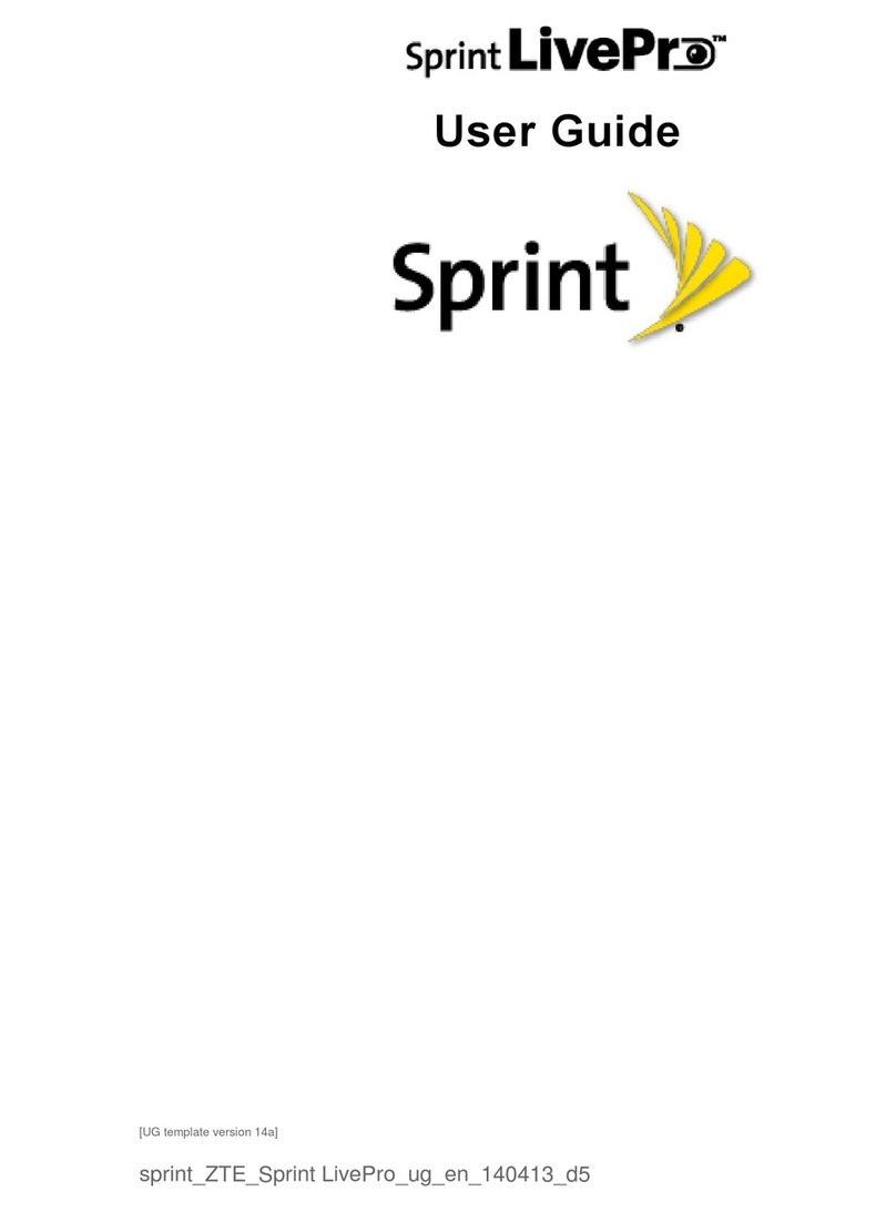 Zte Sprint LivePro User manual