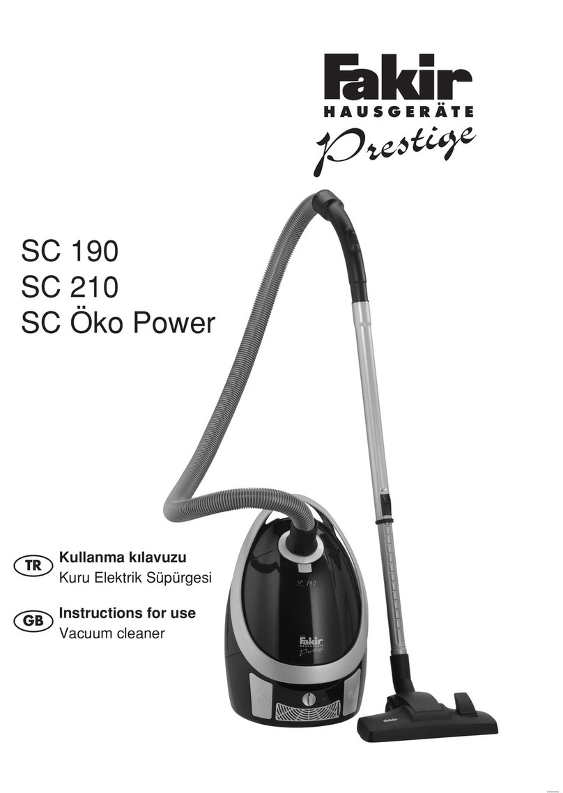 Fakir SC 190 Instructions for use
