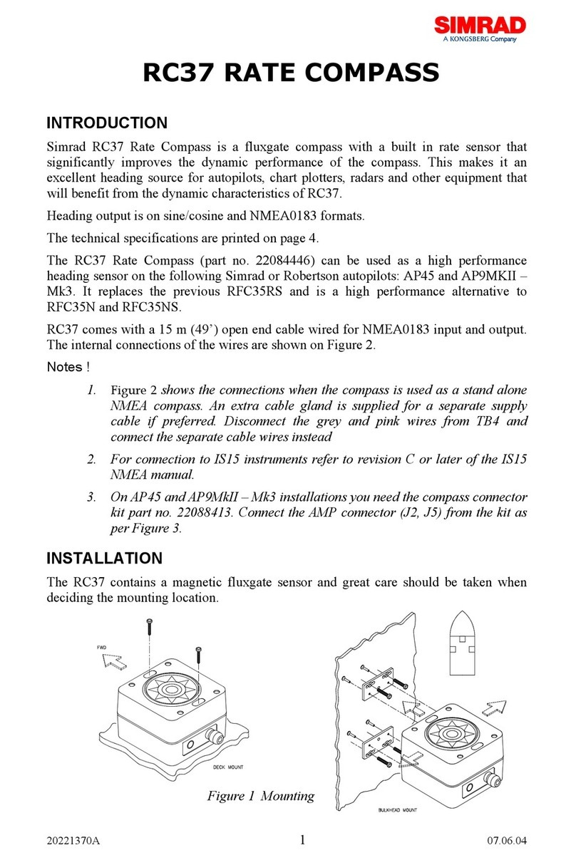 Simrad RC37 User manual
