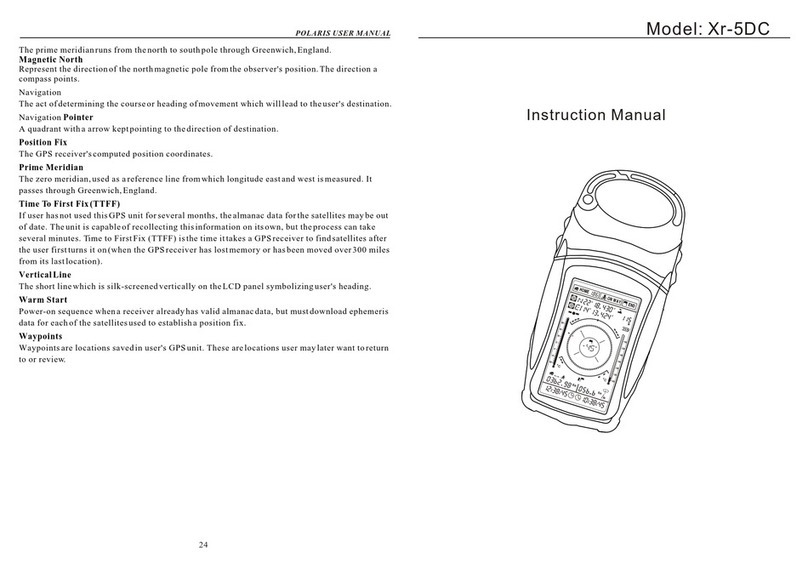Polaris Xr-5DC instruction manual