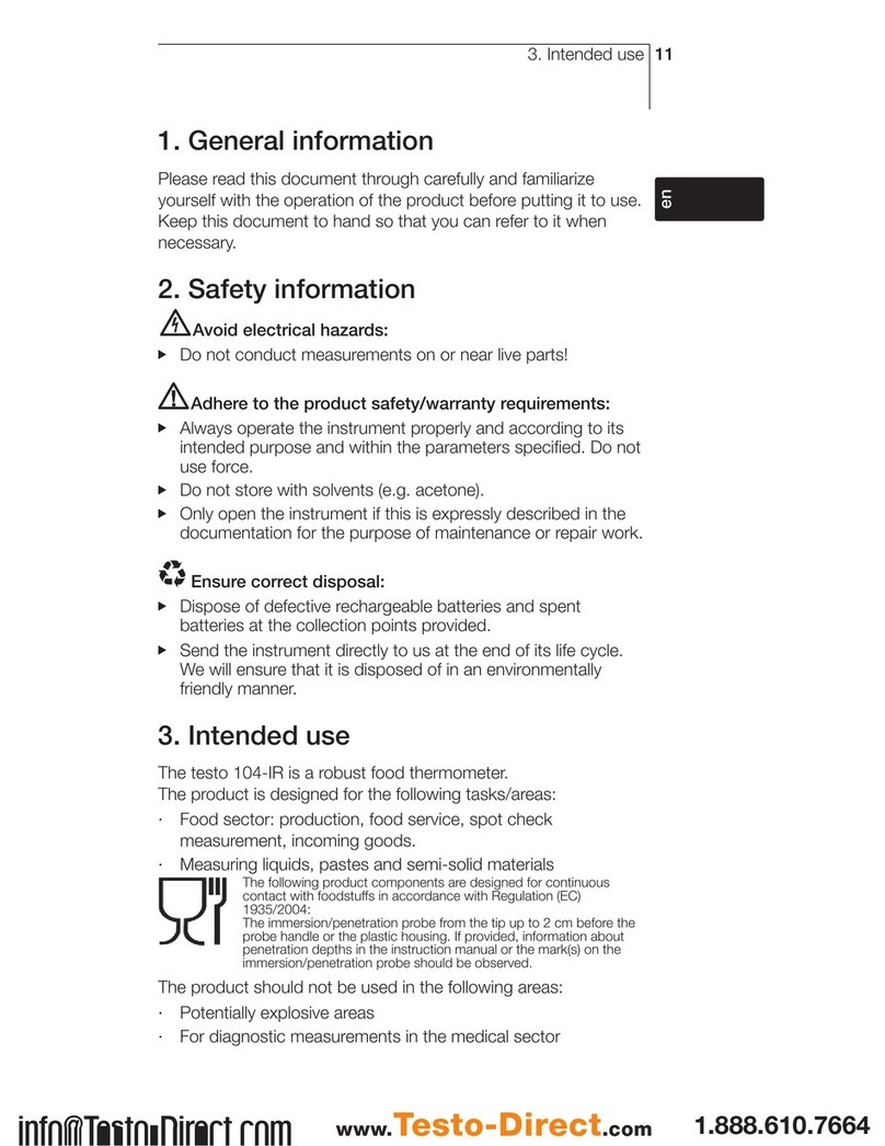 TESTO 104-IR User manual
