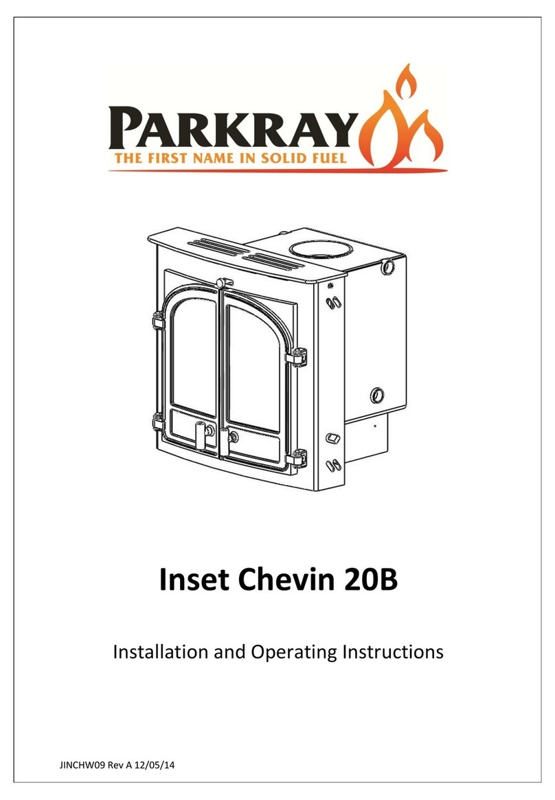 Parkray Inset Chevin 20B Installation and operating instructions