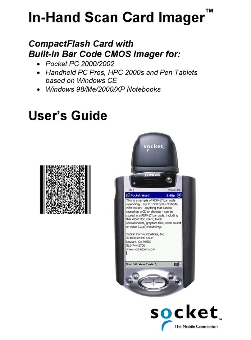 Socket In-Hand Scan Card Imager User manual