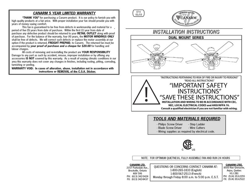 Canarm DUAL MOUNT SERIES User manual