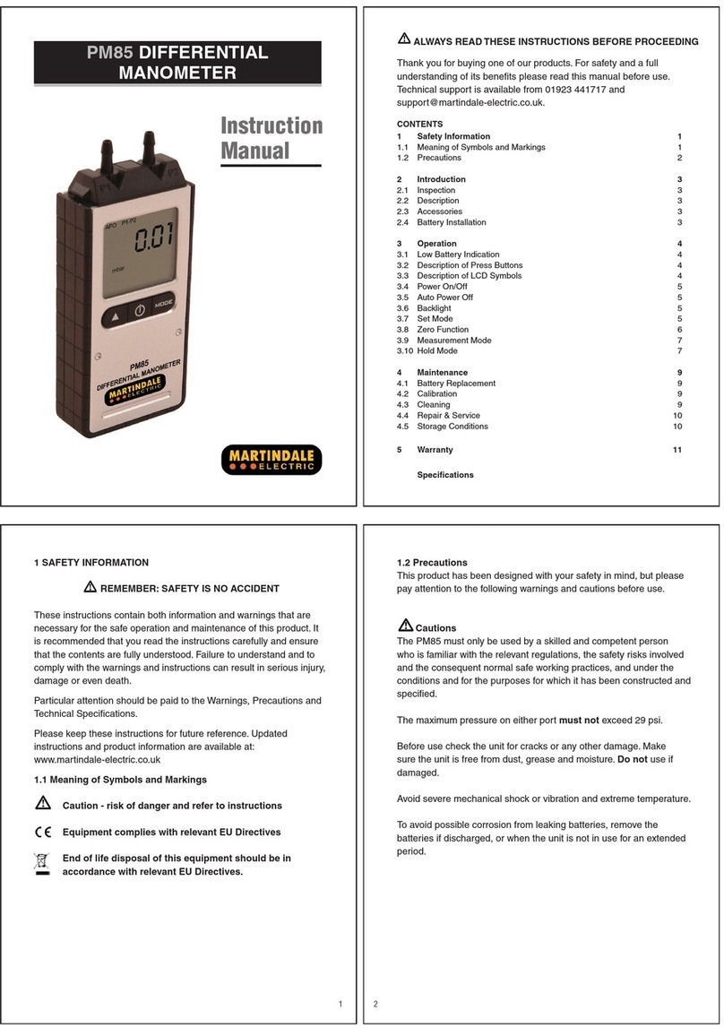 MARTINDALE PM85 User manual