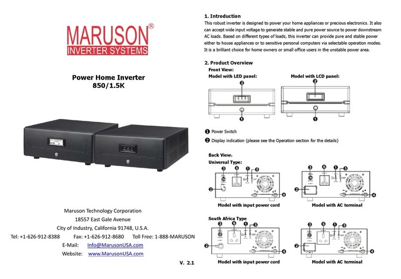 Maruson 850 user manual