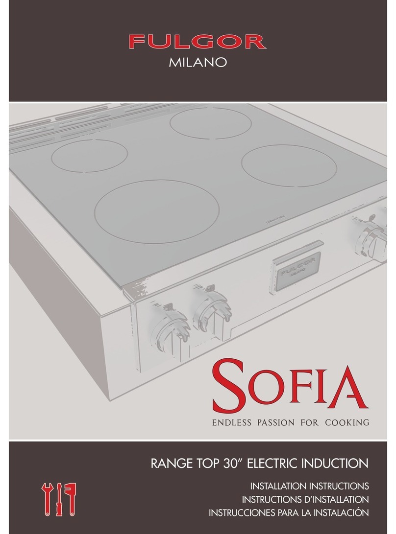Fulgor Milano F7IT30*1 series installation instructions
