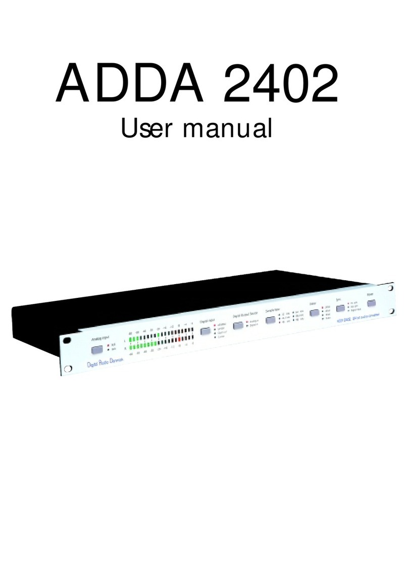 Digital audio adda 2402 user manual