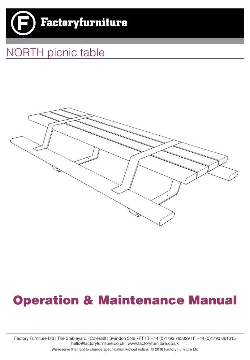 Factoryfurniture north Operation & maintenance manual