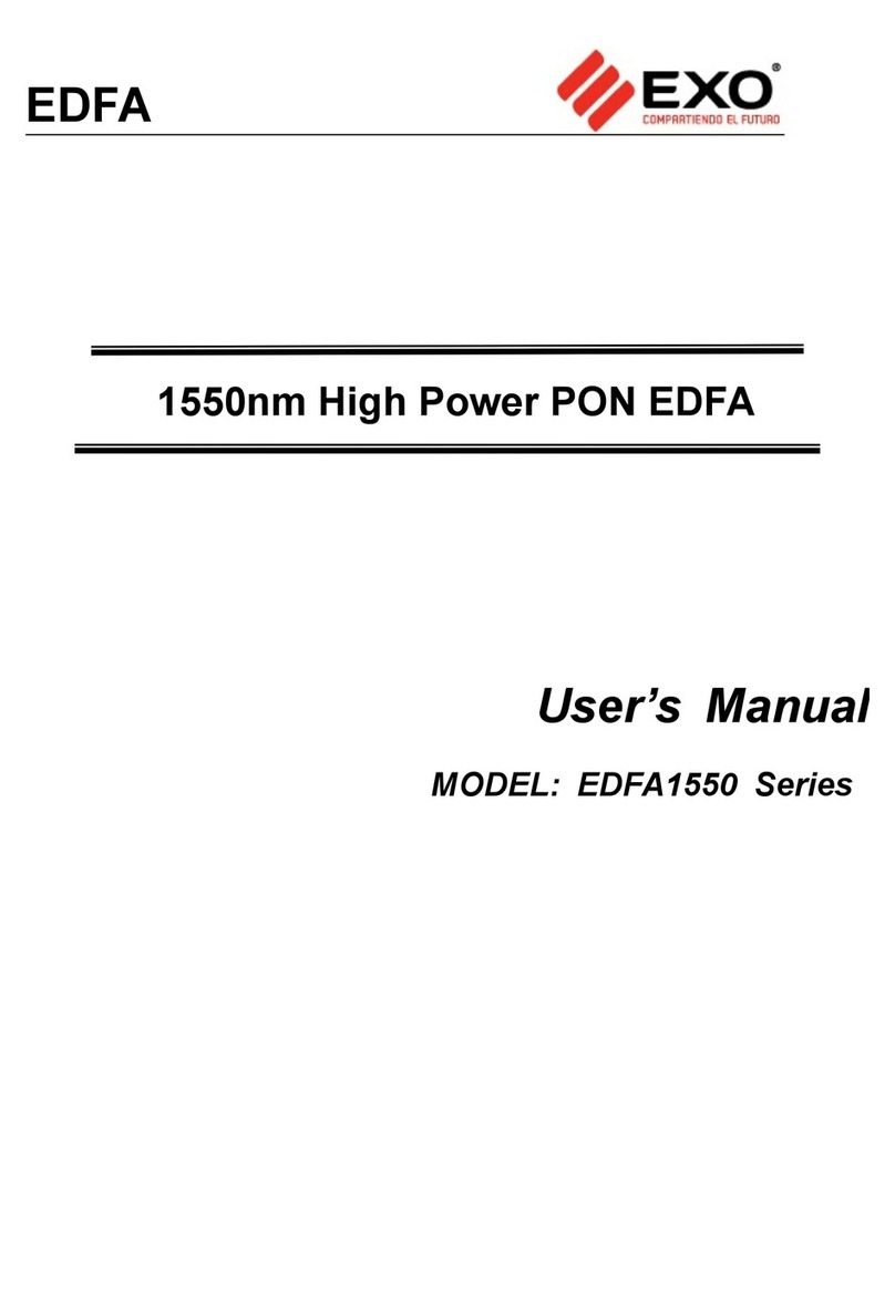 Exo EDFA1550 series user manual