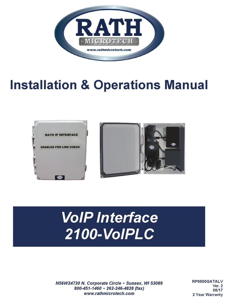 Rath 2100-VoIPLC User manual