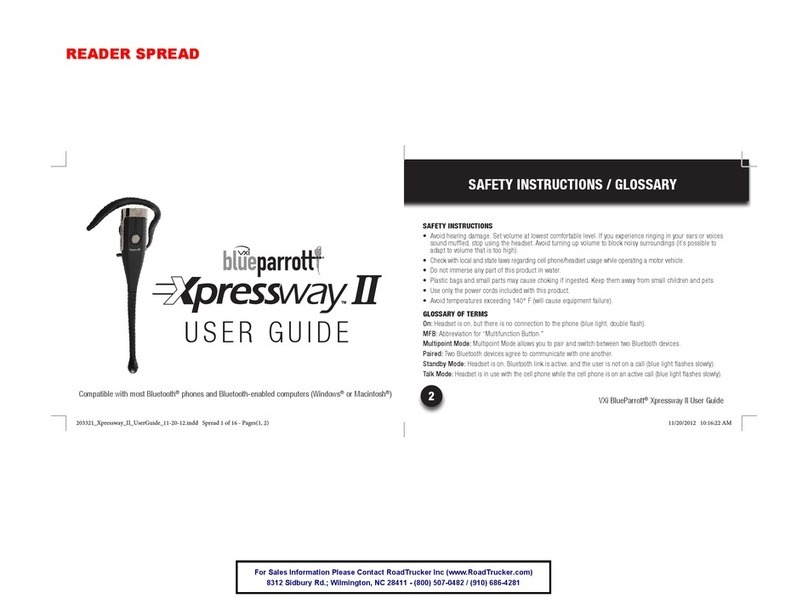 BlueParrott Xpressway II User manual