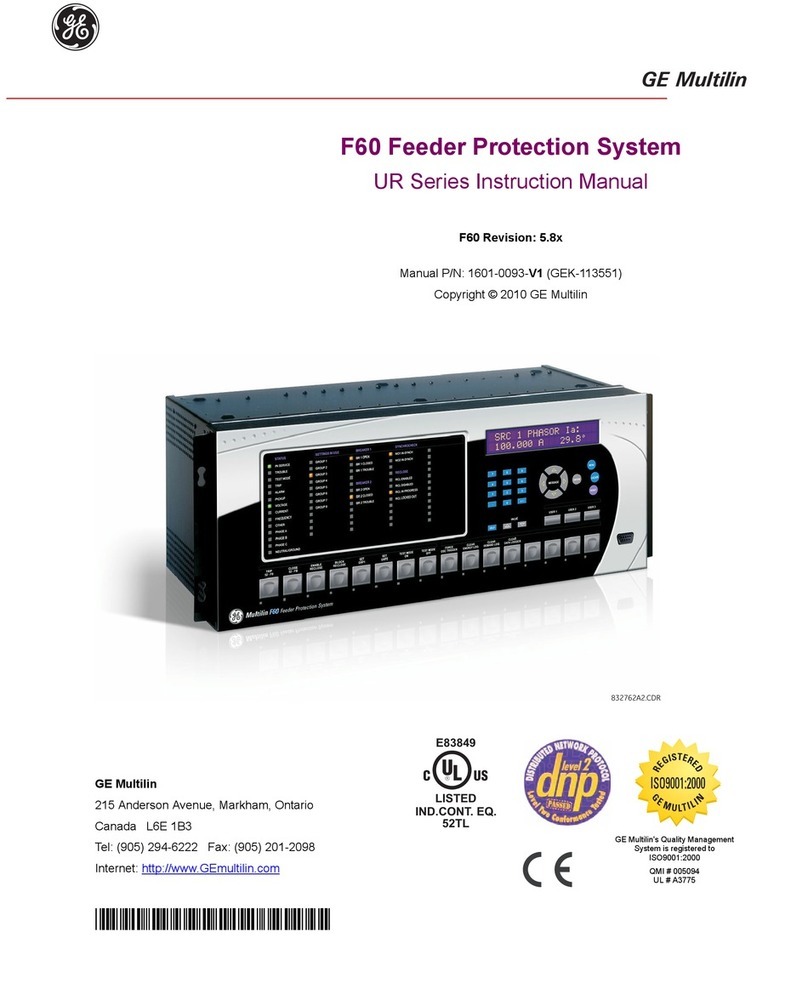 GE F60 instruction manual