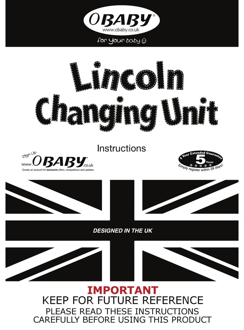 OBaby Lincoln Changing Unit instructions