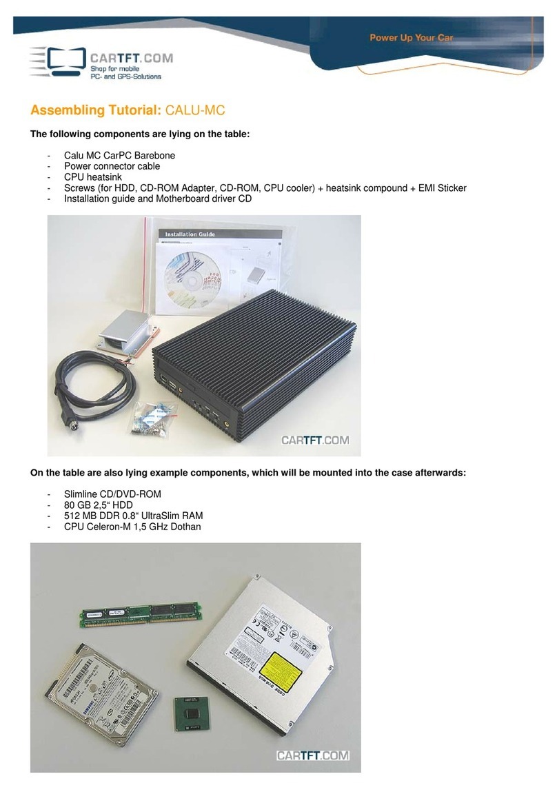 Cartft CALU-MC User manual Cartft CALU-MC User manual